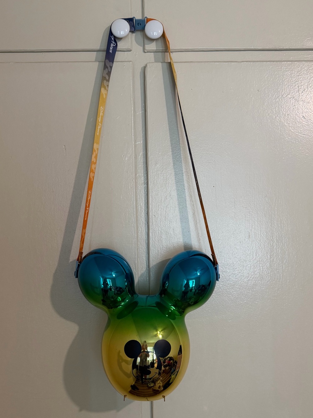 Iridescent Mickey popcorn Bag - Green/Blue/Gold